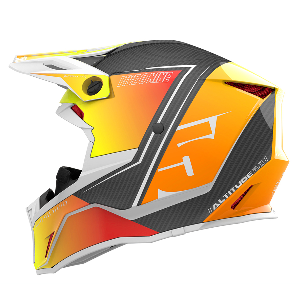 509 Altitude 2.0 Carbon Fiber Helmet - Orange Pop