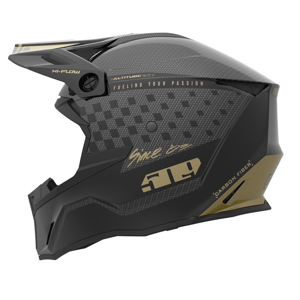 509 dirt bike helmet Altitude 2.0 Offroad Black Legacy / L up fiberglass construction 509 Altitude MX Offroad Dirt