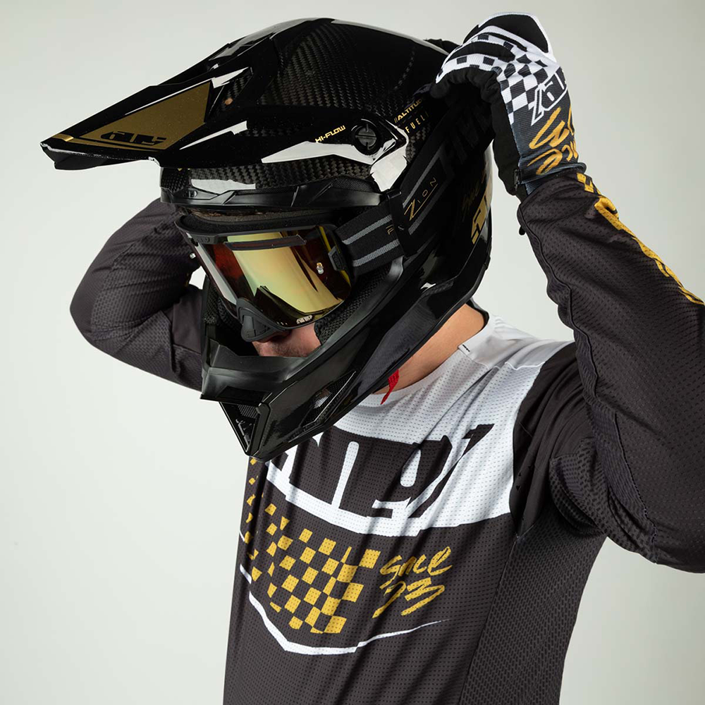Altitude 2.0 Offroad Carbon Fiber Helmet - Speedsta Black Gold