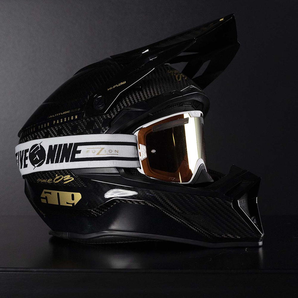 Altitude 2.0 Offroad Carbon Fiber Helmet - Speedsta Black Gold