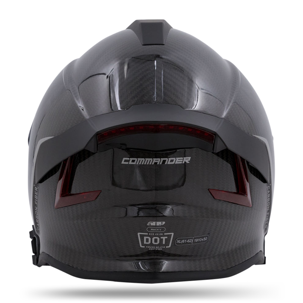 commander char motorcycle helmet 509 Mach V Carbon Commander Helmet - Renegade