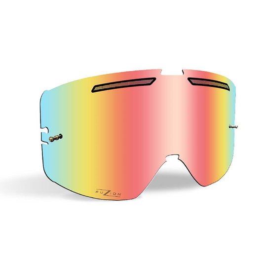 509 Kingpin Offroad Fuzion Flow Goggle Lenses Fire Mirror Light Rose HCS Tint