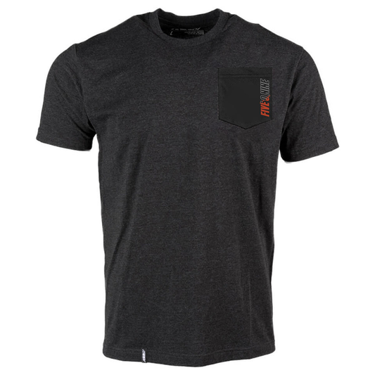  509 Arsenal T-Shirt - Charcoal Heather with Red