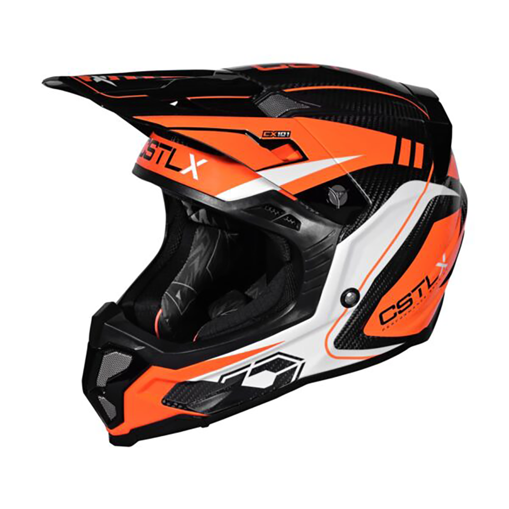 bike helmets castle hill X CX101 Carbon Ascent MX Helmet Flo Orange / Small Calories Burned Spinning Calculator stationary The Castle X CX935 Reel Models:7/8