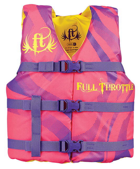 FULL THROTTLE YOUTH NYLON VEST - PINK (3005.6725)