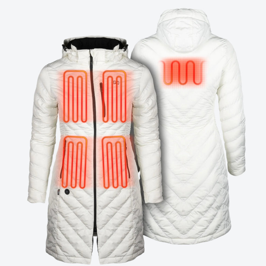 FieldSheer Meridian Heated Jacket Women's FieldSheerMeridianHeatedJacketWomensCream-2