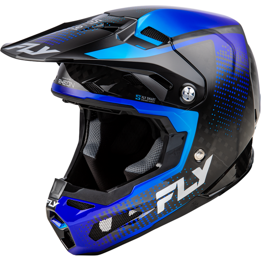 FLY RACING FORMULA S CARBON PROTOCOL HELMET FlyFormulaSCarbonProtocolHelmetBlack/Blue-1