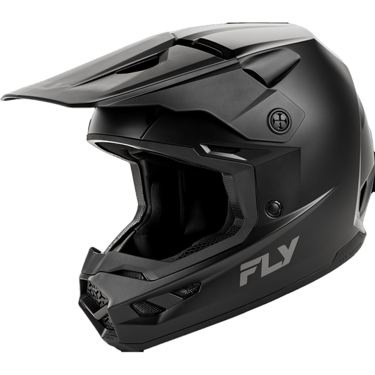  Fly Racing Youth Kinetic Rally Solid Helmet Matte Black