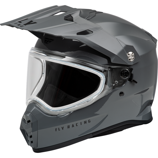  Fly Racing Trekker CW Solid Helmet Dual Shield