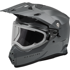 [Color:::Grey] Fly Racing Trekker CW Solid Helmet (Electric)