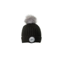 [Color:::Charcoal] DSG WOMEN'S FOLDED POM BEANIE