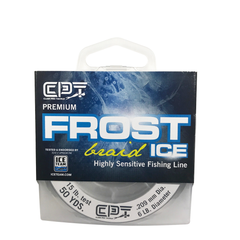 Clam Frost Ice Premium Braided Fishing Line - Smoke