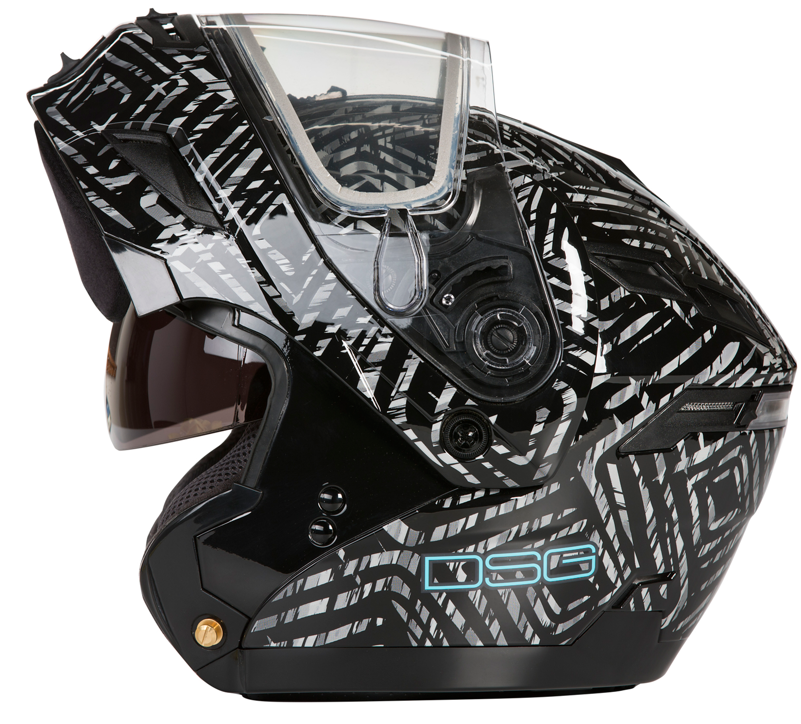 DSG GMAX GM54 Modular Aztec Black Helmet – Up North Sports DSG GMAX GM54 Modular Aztec Black Helmet – Up North Sports