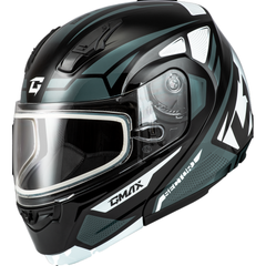 [Color:::Black / Sliver] GMAX MD-04S Sector Snow Helmet Dual Shield