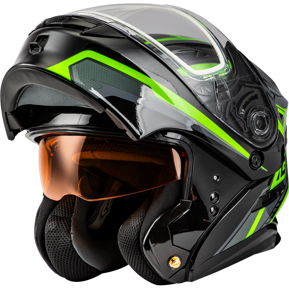 GMAX MD-01S Transistor Modular Dual Shield Snow Helmet – Up North Sports