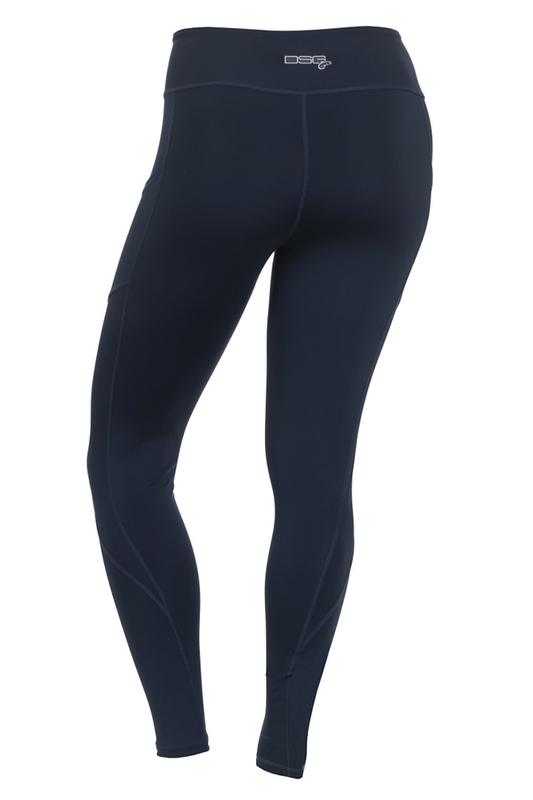 DSG Women's High Waisted UPF Boat Leggings - Deep Waters