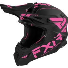 [Color:::Black / Elec Pink] FXR Helium Race Division Helmet