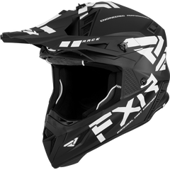 [Color:::Black / White] FXR Helium Race Division Helmet