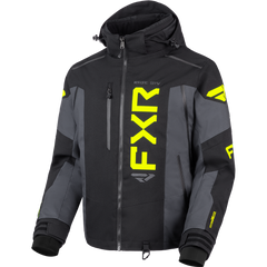 [Color:::Black / Asphalt / HiVis] FXR Men's Helium X 2-in-1 Jacket