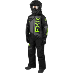 [Color:::Black / Char / Lime] FXR Youth Helium Monosuit
