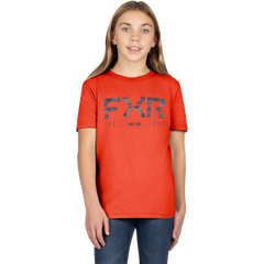 [Color:::Red Heather / Grey Camo] FXR Youth Helium Premium T-Shirt