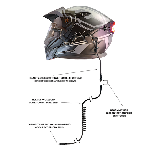 LJE Helmet Power Cord