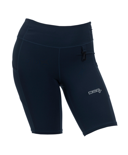 DSG Women's High Waisted UPF Boat Shorts - Deep Waters