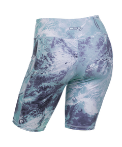 DSG Women's High Waisted UPF Boat Shorts - Realtree® Aspect Sky