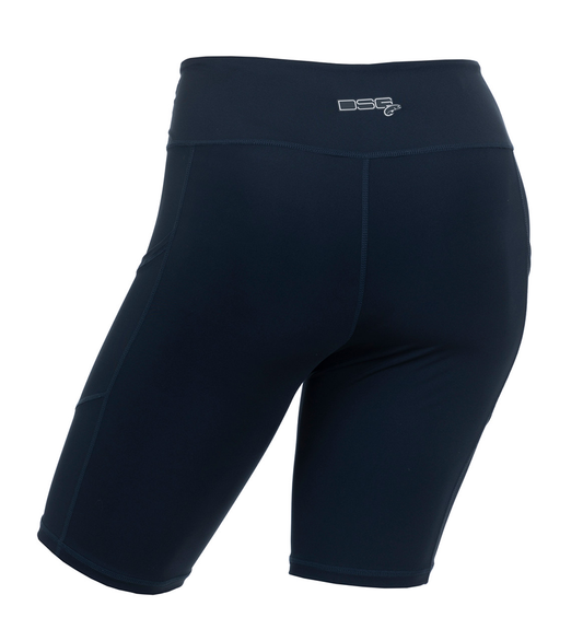 DSG Women's High Waisted UPF Boat Shorts - Deep Waters