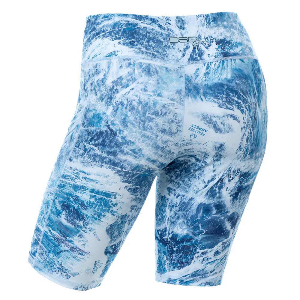 DSG Women's High Waisted UPF Boat Shorts - Realtree Aspect Sky Realtree Aspect Sky