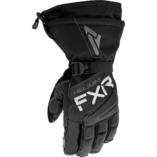 FXR Hybrid Helium Leather Gauntlet Glove Black