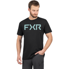 [Color:::Black / Bermuda] FXR Men's Hydrogen Premium T-Shirt