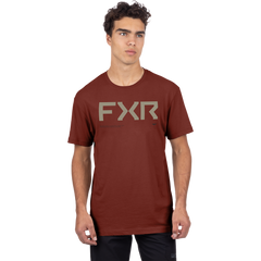 [Color:::Oxblood / Stone] FXR Men's Hydrogen Premium T-Shirt