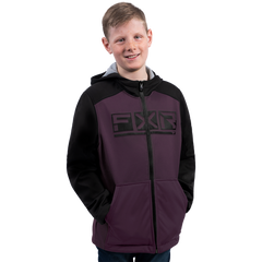 [Color:::Muted Grape-Black] FXR Youth Hydrogen Softshell Jacket