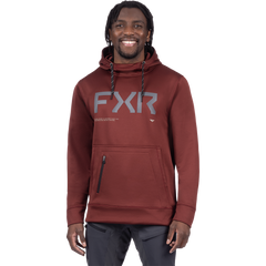 [Color:::Oxblood / Asphalt] FXR Hydrogen Tech Pullover Hoodie