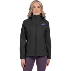 [Color:::Black / Amethyst] FXR Women's Hydrogen Softshell Jacket