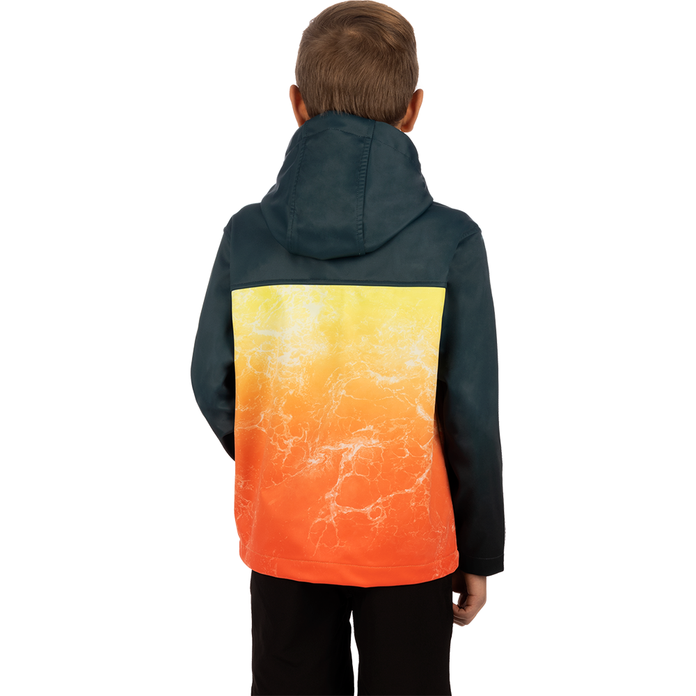 FXR Youth Hydrogen Softshell Jacket Inferno Ripple - Dark Steel