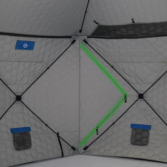 Clam X-600 Thermal Ice Team Edition - 6 Side Hub Shelter Interior