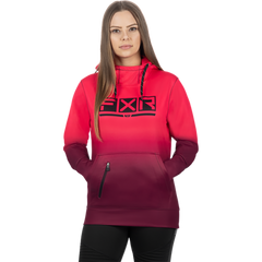 [Color:::Razz / Merlot Fade] FXR Women's Podium Tech Pullover Hoodie
