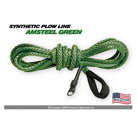 KFI Amsteel Synthetic ATV Winch 12 Foot PLOW Cable (Green) - AMP-G