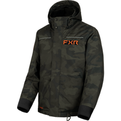 [Color:::Army Camo / Orange] FXR Youth Kicker Jacket