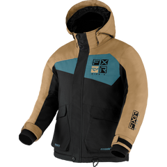 [Color:::Black-Canvas-Steel] FXR Child Kicker Jacket