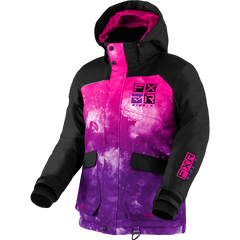 [Color:::Purple-Pink Ink / Black] FXR Youth Kicker Jacket