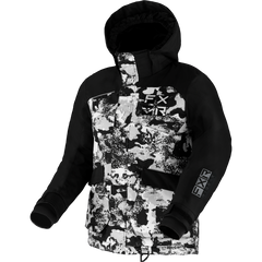 [Color:::White Camo / Black] FXR Youth Kicker Jacket