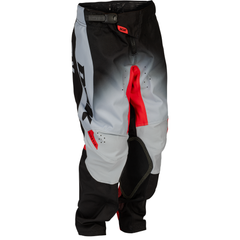 [Color:::Grey / Black / Red] Fly Racing Youth Kinetic DBK Pants