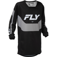 [Color:::Black / Grey] Fly Racing Youth Kinetic Jersey