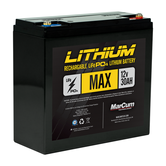 Marcum 12V 30Amp Lithium Battery
