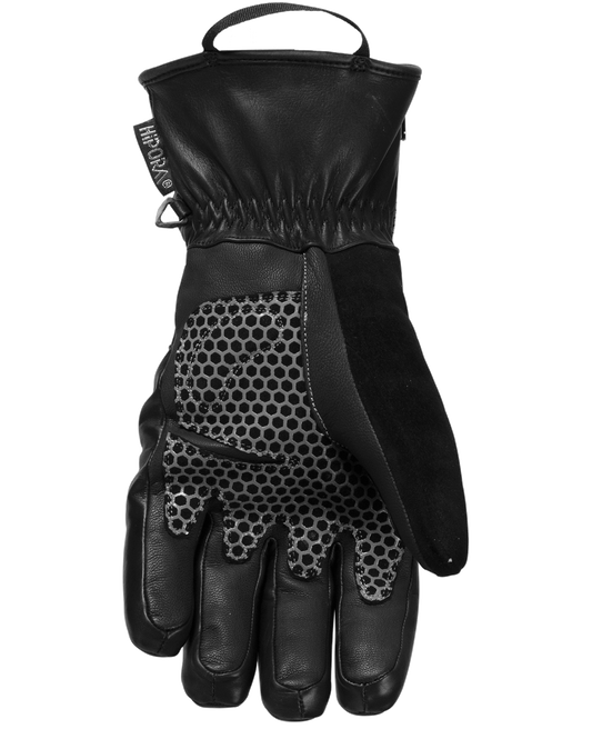 FXR Leather Short Cuff Glove Black-Palm
