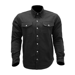 [Color:::Black] Castle X Men's Legend Canvas Riding Shirt