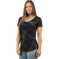 [Color:::Black Fiber] FXR Women's Lotus Active T-Shirt